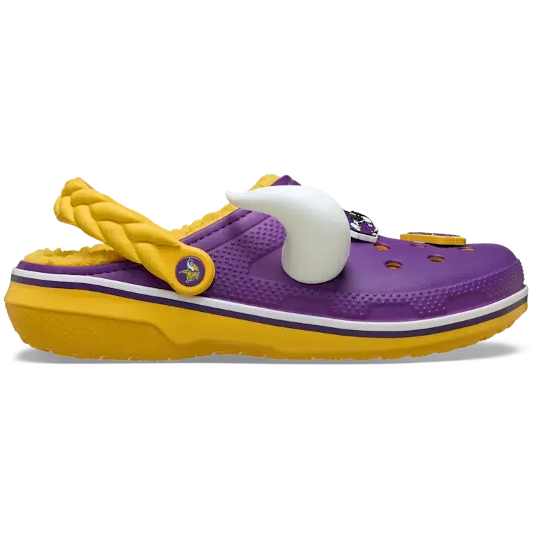 Classic Lined Clog des Vikings du Minnesota de la NFL Classic Lined Clog des Vikings du Minnesota de la NFL