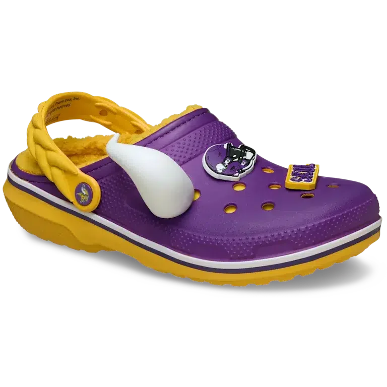 Classic Lined Clog des Vikings du Minnesota de la NFL Classic Lined Clog des Vikings du Minnesota de la NFL