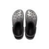 Classic Lined Clog à doublure en Glitter « Noir Argent »