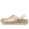 Classic Lined Clog à doublure en Glitter « Or »