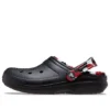 Classic Lined Clog motif camouflage « Noir et rouge »