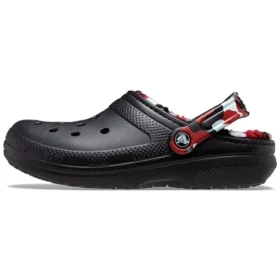 Classic Lined Clog motif camouflage « Noir et rouge »