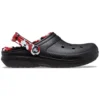 Classic Lined Clog motif camouflage « Noir et rouge »