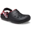 Classic Lined Clog motif camouflage « Noir et rouge »