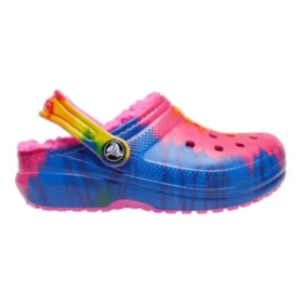 Classic Lined Clog à motif Tie-Dye et doublure « Bleu Rose »