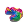 Classic Lined Clog à motif Tie-Dye et doublure « Bleu Rose »
