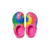 Classic Lined Clog à motif Tie-Dye et doublure « Bleu Rose »