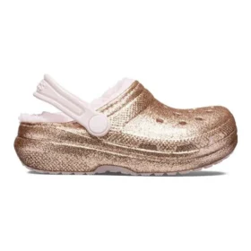 Classic Lined Clog à paillettes « Gold Pink »