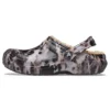 Classic Lined Clog teint à l&rsquo;eau de Javel « Black White Beige »