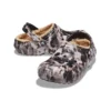 Classic Lined Clog teint à l&rsquo;eau de Javel « Black White Beige »