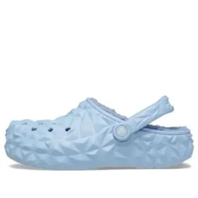 Classic Lined Geometric Clog « Bleu »