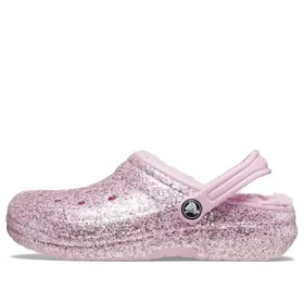 Classic Lined Glitter Sabots « Pink »