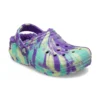 Classic Lined Marbled Clogs « Neon Purple Multi »