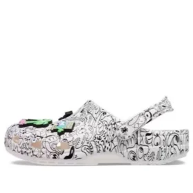 Crocs x Steven Harrington Classic Clogs « Quickstrike – Blanc Noir »