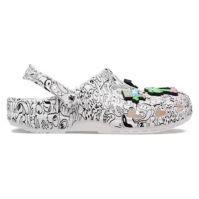 Crocs x Steven Harrington Classic Clogs « Quickstrike – Blanc Noir »