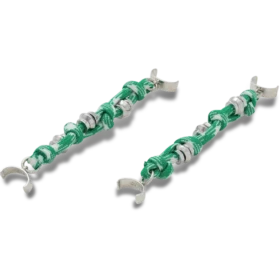 Lot de 2 Bijoux Jibbitz « Green Corded Sandal Chain »