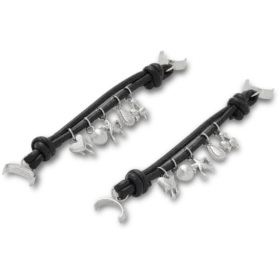 Lot de 2 Bijoux Jibbitz « Silver Icons » pour sandales