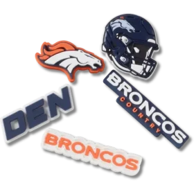 Lot de 5 Bijoux de chaussures Jibbitz™ « Denver Broncos » de la NFL