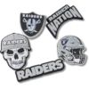 Lot de 5 Bijoux de chaussures Jibbitz™ des Las Vegas Raiders de la NFL Lot de 5 Bijoux de chaussures Jibbitz™ des Las Vegas Raiders de la NFL