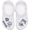 Lot de 5 Bijoux de chaussures Jibbitz™ des Las Vegas Raiders de la NFL Lot de 5 Bijoux de chaussures Jibbitz™ des Las Vegas Raiders de la NFL