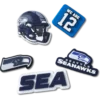 Lot de 5 Bijoux de chaussures Jibbitz™ des Seattle Seahawks de la NFL Lot de 5 Bijoux de chaussures Jibbitz™ des Seattle Seahawks de la NFL