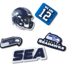 Lot de 5 Bijoux de chaussures Jibbitz™ des Seattle Seahawks de la NFL