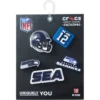 Lot de 5 Bijoux de chaussures Jibbitz™ des Seattle Seahawks de la NFL Lot de 5 Bijoux de chaussures Jibbitz™ des Seattle Seahawks de la NFL