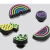 Lot de 5 Bijoux de chaussures Jibbitz lumineux Lot de 5 Bijoux de chaussures Jibbitz lumineux