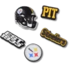 Lot de 5 Bijoux de chaussures Jibbitz NFL Pittsburgh Steelers Lot de 5 Bijoux de chaussures Jibbitz NFL Pittsburgh Steelers