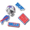 Lot de 5 Bijoux de chaussures Jibbitz pour les « Buffalo Bills » de la NFL Lot de 5 Bijoux de chaussures Jibbitz pour les « Buffalo Bills » de la NFL