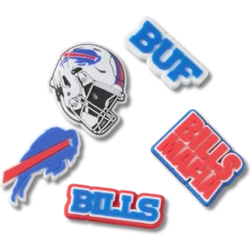 Lot de 5 Bijoux de chaussures Jibbitz pour les « Buffalo Bills » de la NFL