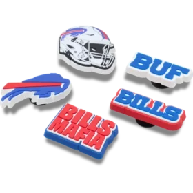 Lot de 5 Bijoux de chaussures Jibbitz pour les « Buffalo Bills » de la NFL