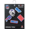 Lot de 5 Bijoux de chaussures Jibbitz pour les « Buffalo Bills » de la NFL Lot de 5 Bijoux de chaussures Jibbitz pour les « Buffalo Bills » de la NFL