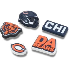 Lot de 5 Bijoux de chaussures Jibbitz pour les Chicago Bears de la NFL