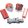 Lot de 5 bijoux de chaussures Jibbitz pour les « Cleveland Browns » de la NFL Lot de 5 bijoux de chaussures Jibbitz pour les « Cleveland Browns » de la NFL