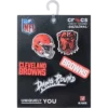 Lot de 5 bijoux de chaussures Jibbitz pour les « Cleveland Browns » de la NFL Lot de 5 bijoux de chaussures Jibbitz pour les « Cleveland Browns » de la NFL