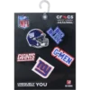 Lot de 5 bijoux de chaussures Jibbitz pour les Giants de New York (NFL) Lot de 5 bijoux de chaussures Jibbitz pour les Giants de New York (NFL)