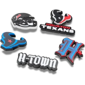 Lot de 5 bijoux de chaussures Jibbitz pour les « Houston Texans » de la NFL