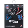 Lot de 5 bijoux de chaussures Jibbitz pour les « Houston Texans » de la NFL Lot de 5 bijoux de chaussures Jibbitz pour les « Houston Texans » de la NFL