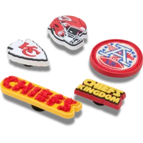 Lot de 5 Bijoux de chaussures Jibbitz pour les « Kansas City Chiefs » de la NFL