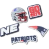 Lot de 5 Bijoux de chaussures Jibbitz pour les « New England Patriots » de la NFL Lot de 5 Bijoux de chaussures Jibbitz pour les « New England Patriots » de la NFL