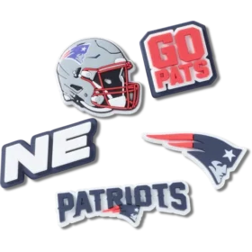 Lot de 5 Bijoux de chaussures Jibbitz pour les « New England Patriots » de la NFL