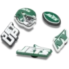 Lot de 5 Bijoux de chaussures Jibbitz pour les New York Jets de la NFL Lot de 5 Bijoux de chaussures Jibbitz pour les New York Jets de la NFL
