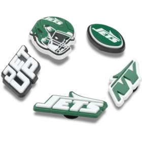 Lot de 5 Bijoux de chaussures Jibbitz pour les New York Jets de la NFL