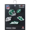 Lot de 5 Bijoux de chaussures Jibbitz pour les New York Jets de la NFL Lot de 5 Bijoux de chaussures Jibbitz pour les New York Jets de la NFL