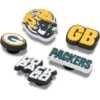 Lot de 5 Bijoux de chaussures Jibbitz pour les Packers de Green Bay de la NFL Lot de 5 Bijoux de chaussures Jibbitz pour les Packers de Green Bay de la NFL