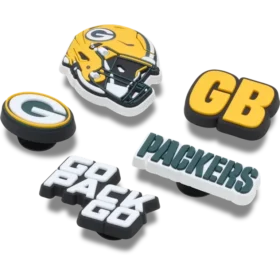 Lot de 5 Bijoux de chaussures Jibbitz pour les Packers de Green Bay de la NFL