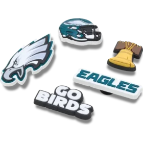 Lot de 5 Bijoux de chaussures Jibbitz pour les « Philadelphia Eagles » de la NFL