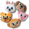 Lot de 5 Bijoux Jibbitz « Animaux en peluche »