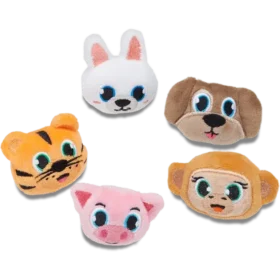 Lot de 5 Bijoux Jibbitz « Animaux en peluche »